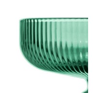 Taça 310ml Para Sobremesa 10,8cm De Altura Cameratta Em Vidro Cor Verde